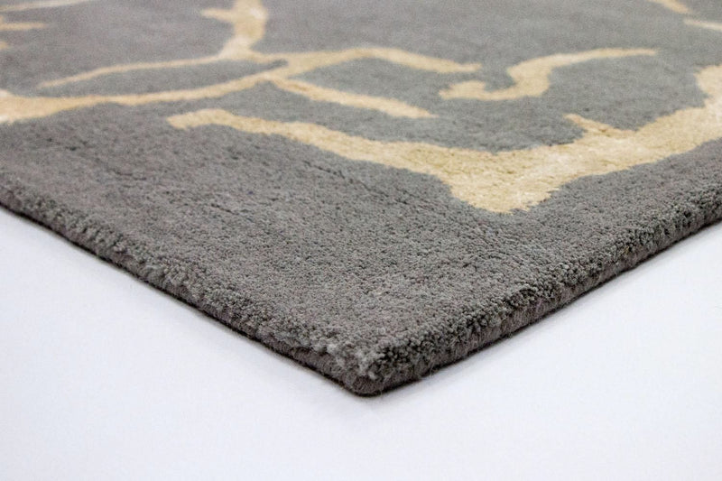 Tapis design - 241 x 154 cm - gris