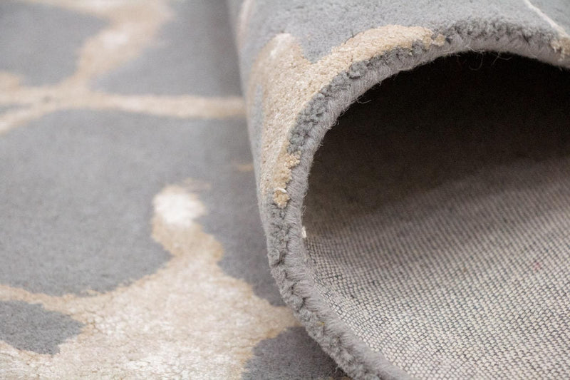 Tapis design - 241 x 154 cm - gris