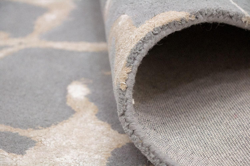 Tapis design - 241 x 154 cm - gris