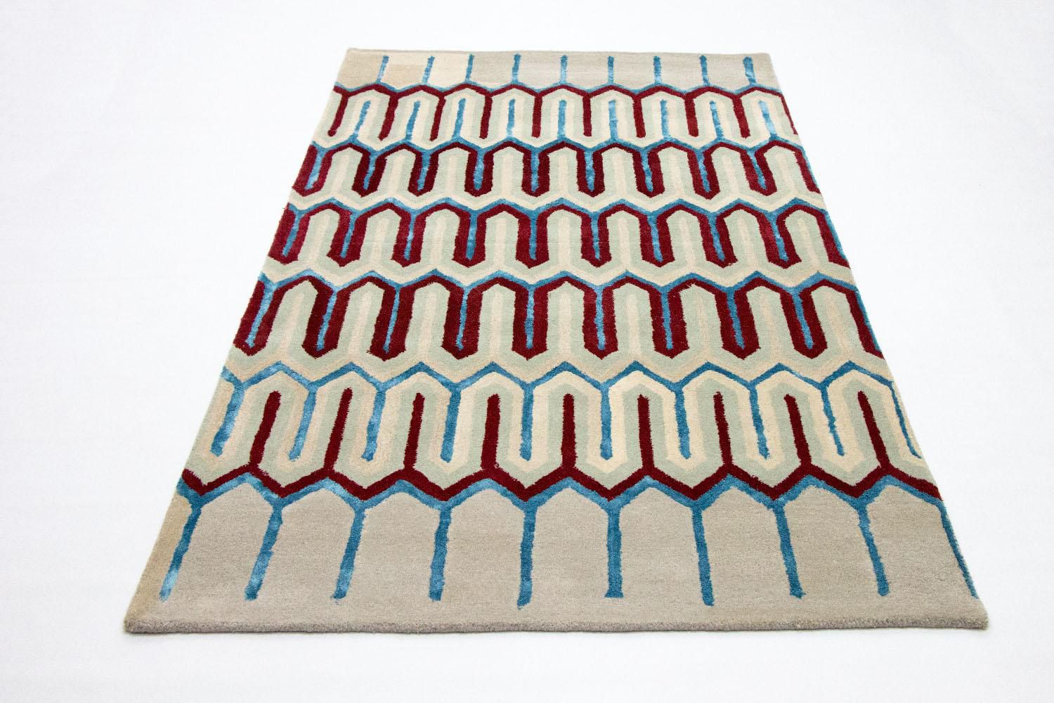Tapis design - 241 x 156 cm - beige