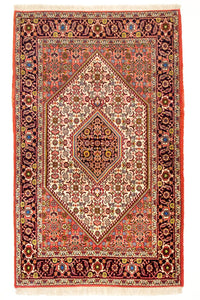 Tapis persan - Bidjar - 140 x 88 cm - rouge