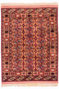 Tapis afghan - Boukhara - 170 x 120 cm - saumon
