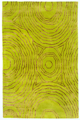 Tapis design - 241 x 152 cm - vert clair