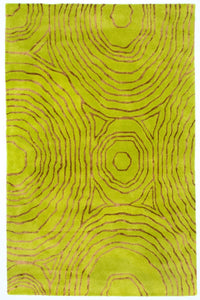 Tapis design - 241 x 152 cm - vert clair