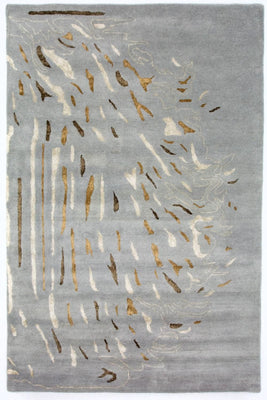 Tapis design - 242 x 153 cm - gris