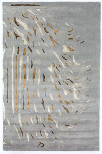 Tapis design - 242 x 153 cm - gris