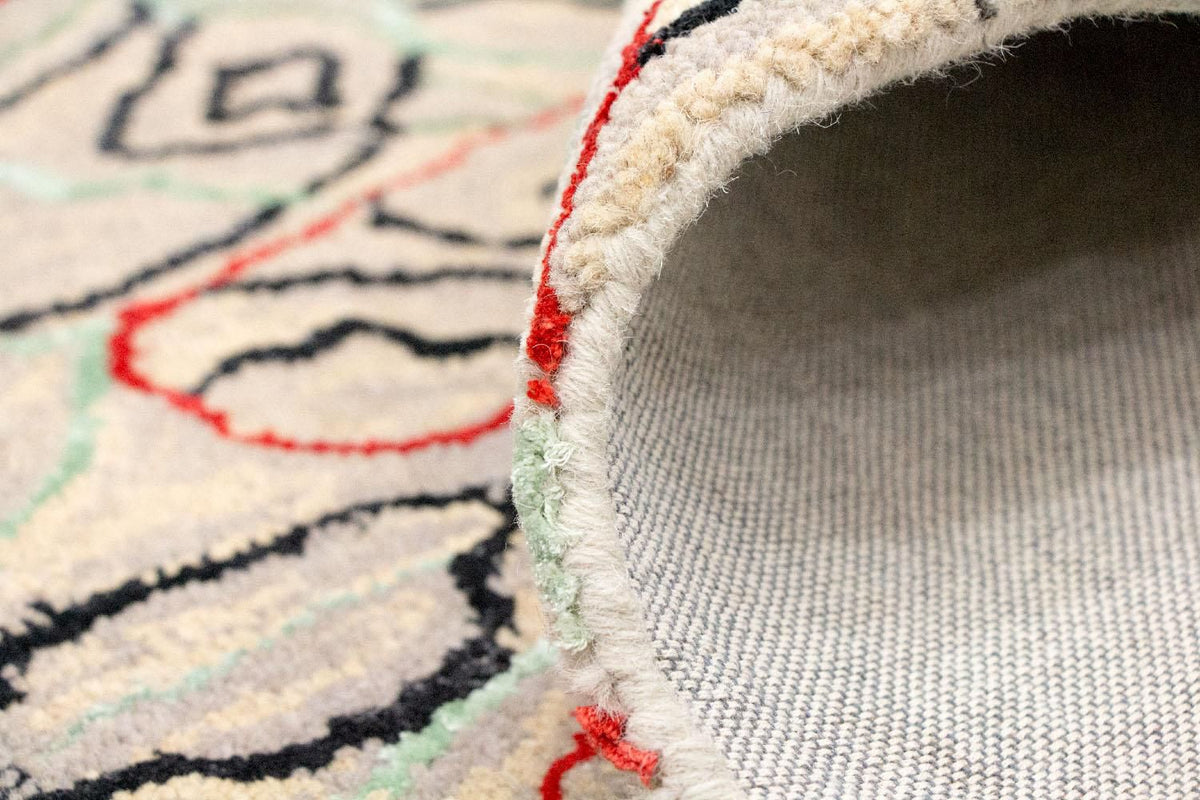 Tapis design - 242 x 152 cm - beige