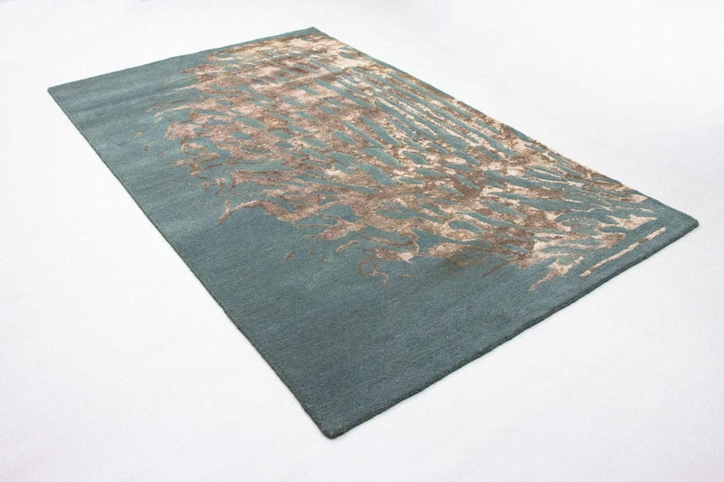 Tapis design - 242 x 153 cm - bleu
