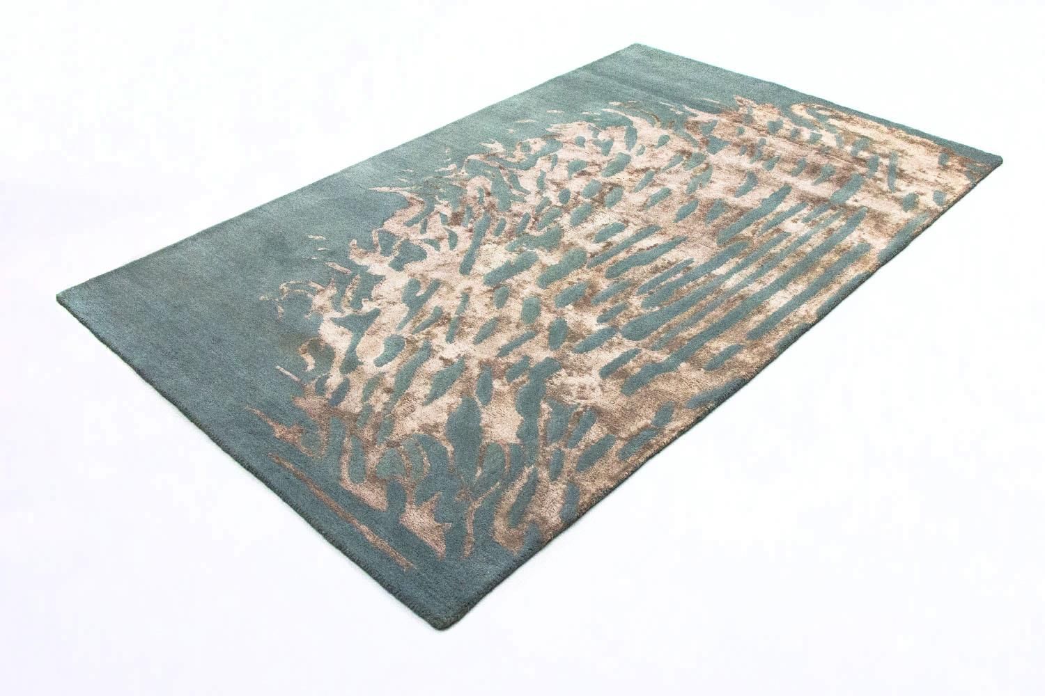 Tapis design - 242 x 153 cm - bleu