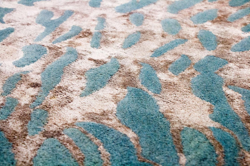 Tapis design - 242 x 153 cm - bleu