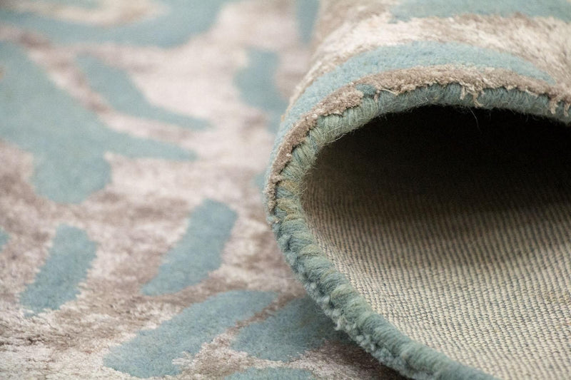 Tapis design - 242 x 153 cm - bleu