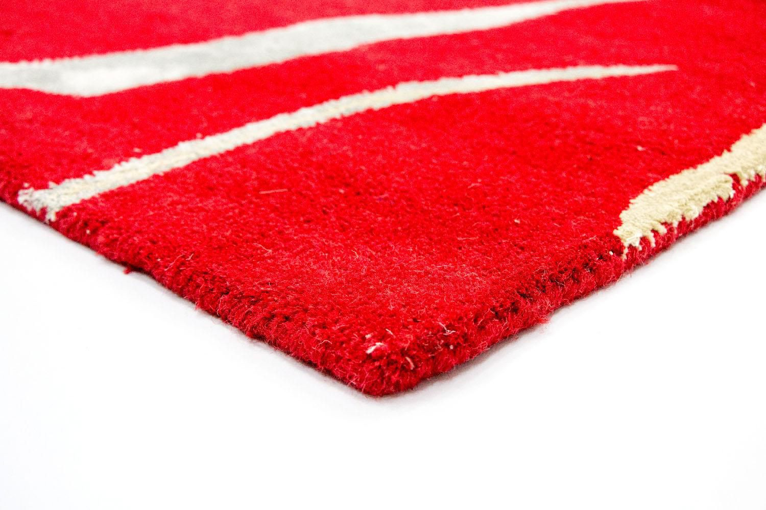 Tapis design - 245 x 152 cm - rouge