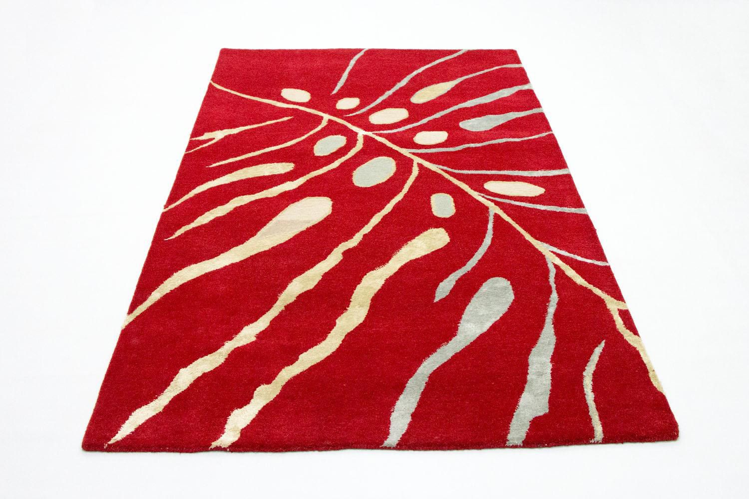 Tapis design - 245 x 152 cm - rouge