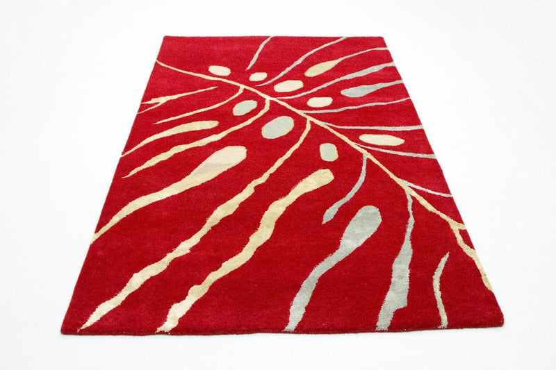 Tapis design - 245 x 152 cm - rouge