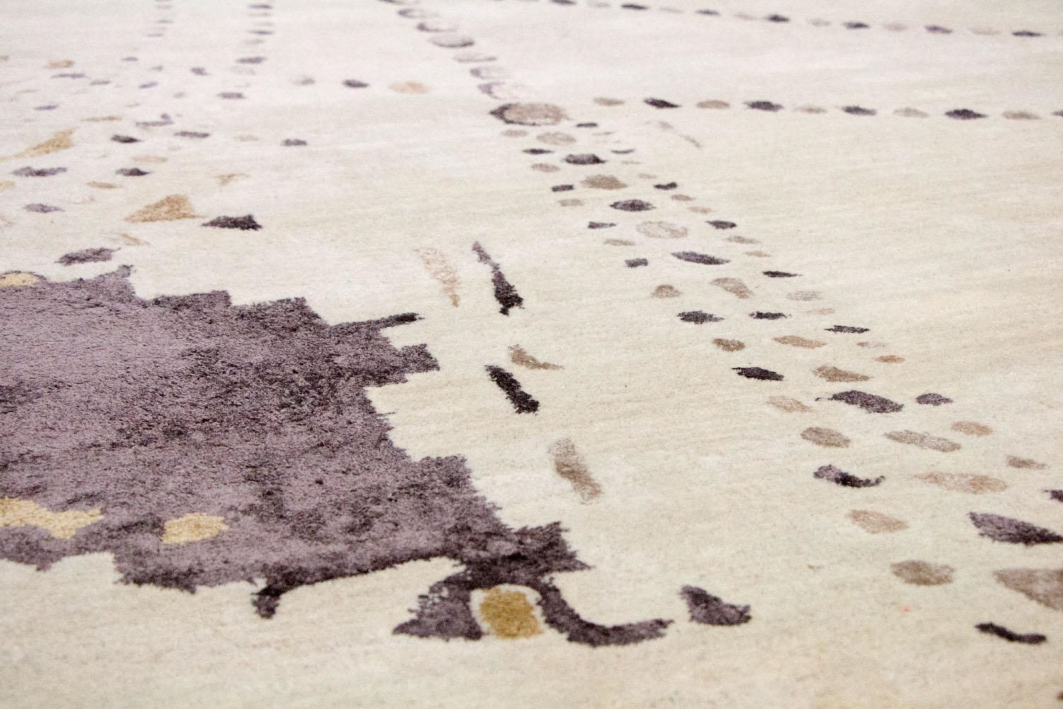 Tapis design - 243 x 153 cm - beige