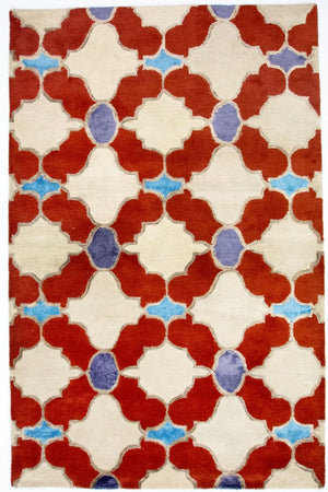 Tapis en laine - 243 x 153 cm - beige