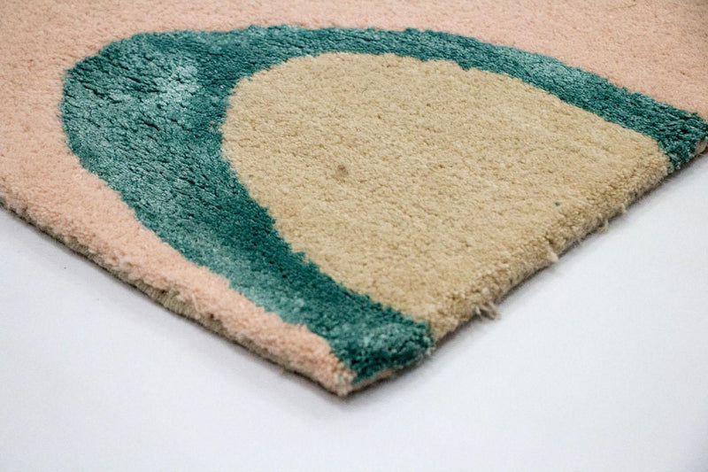Tapis design - 181 x 121 cm - beige