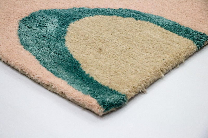 Tapis design - 181 x 121 cm - beige
