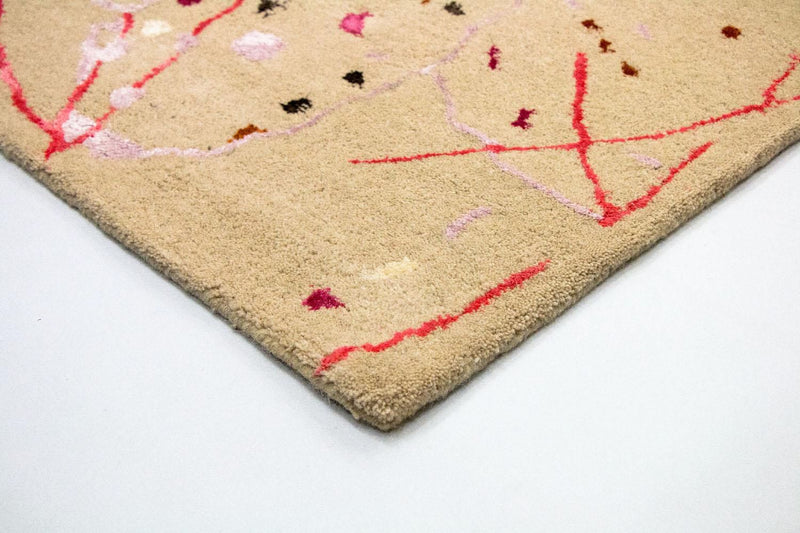 Tapis design - 244 x 155 cm - beige