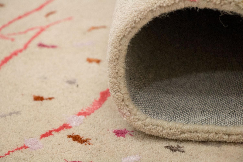 Tapis design - 244 x 155 cm - beige
