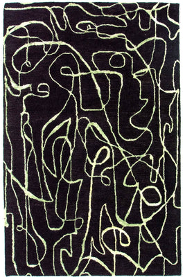 Tapis design - 243 x 152 cm - bleu