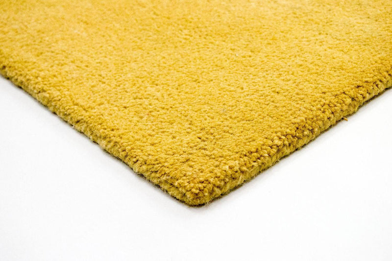 Tapis design - 242 x 154 cm - jaune moutarde