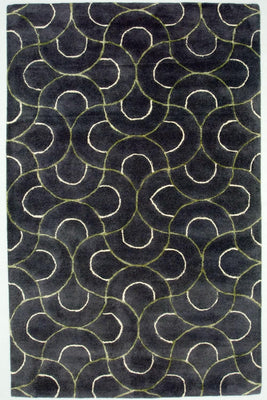 Tapis design - 242 x 152 cm - bleu