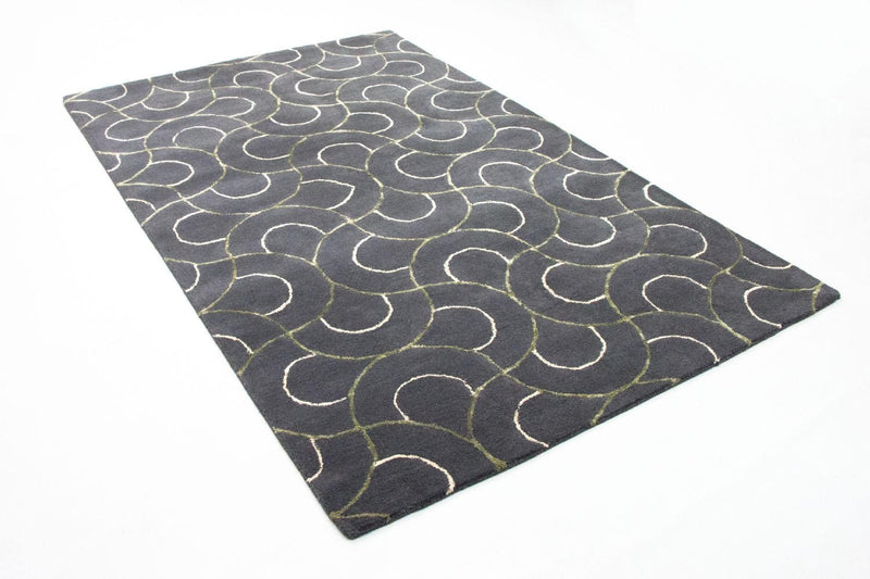 Tapis design - 242 x 152 cm - bleu