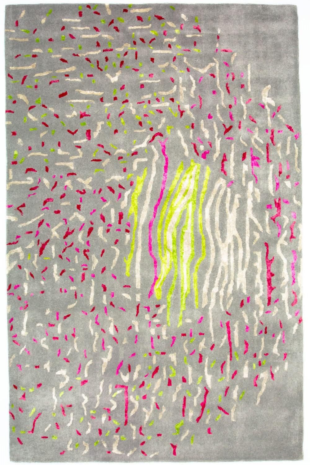 Tapis design - 245 x 143 cm - gris