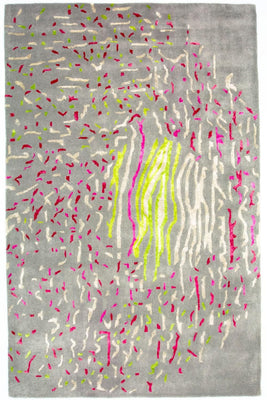 Tapis design - 245 x 143 cm - gris