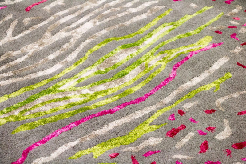 Tapis design - 245 x 143 cm - gris
