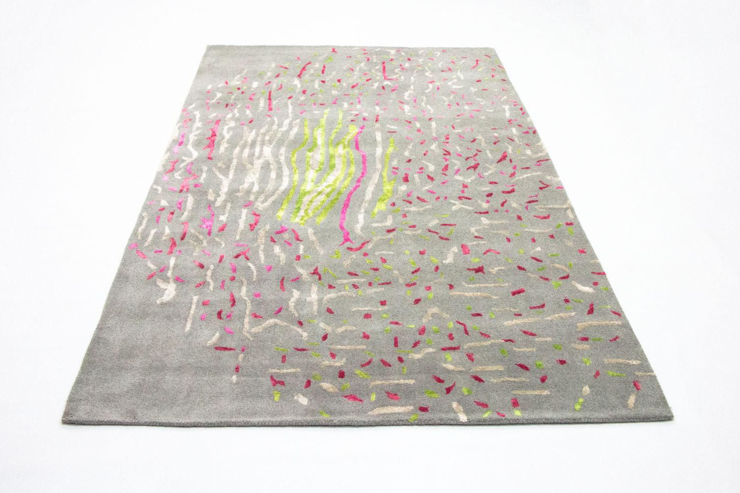 Tapis design - 245 x 143 cm - gris