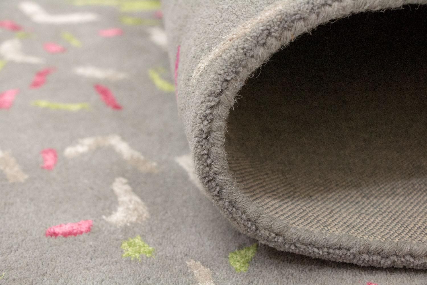 Tapis design - 245 x 143 cm - gris
