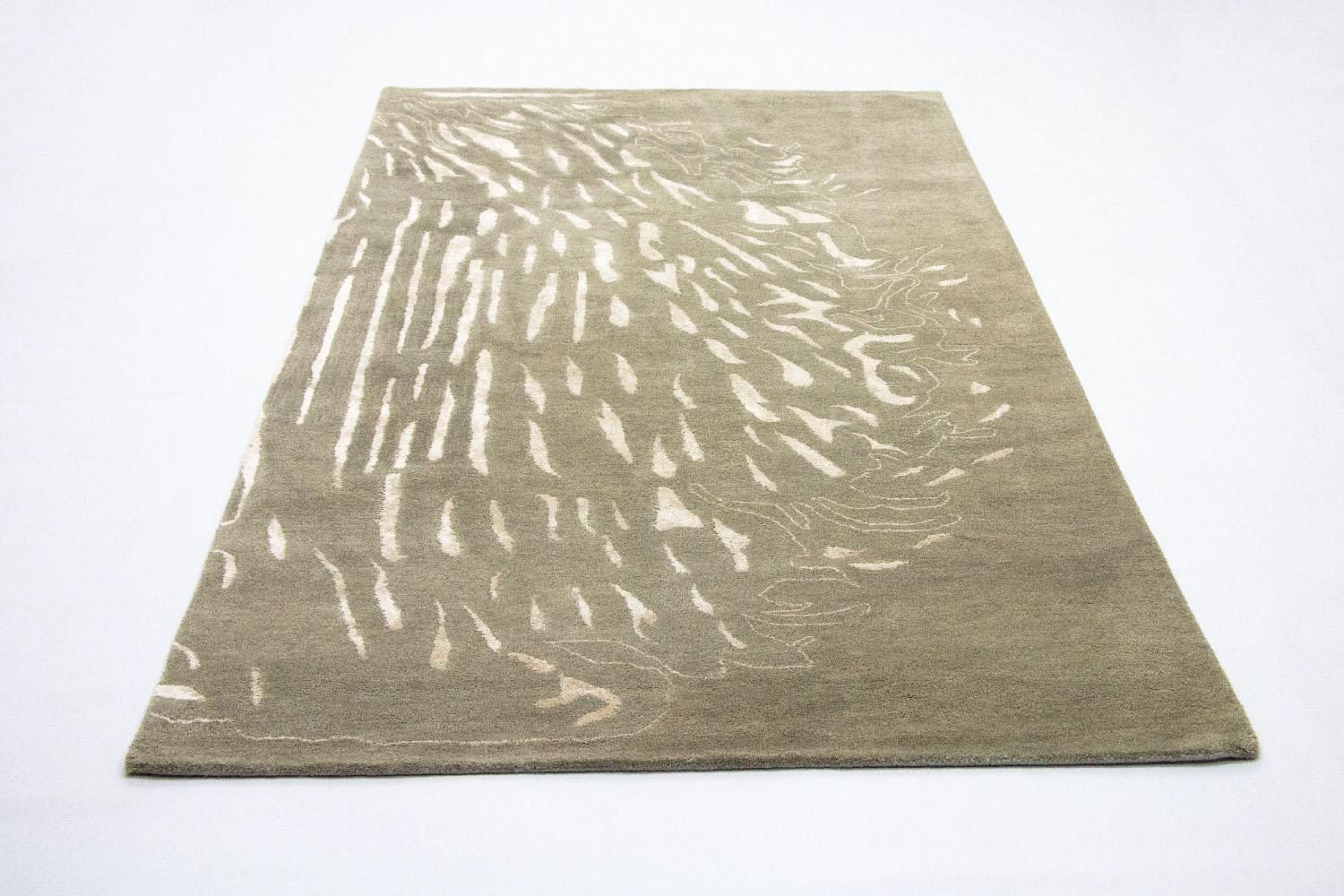 Tapis design - 242 x 153 cm - marron