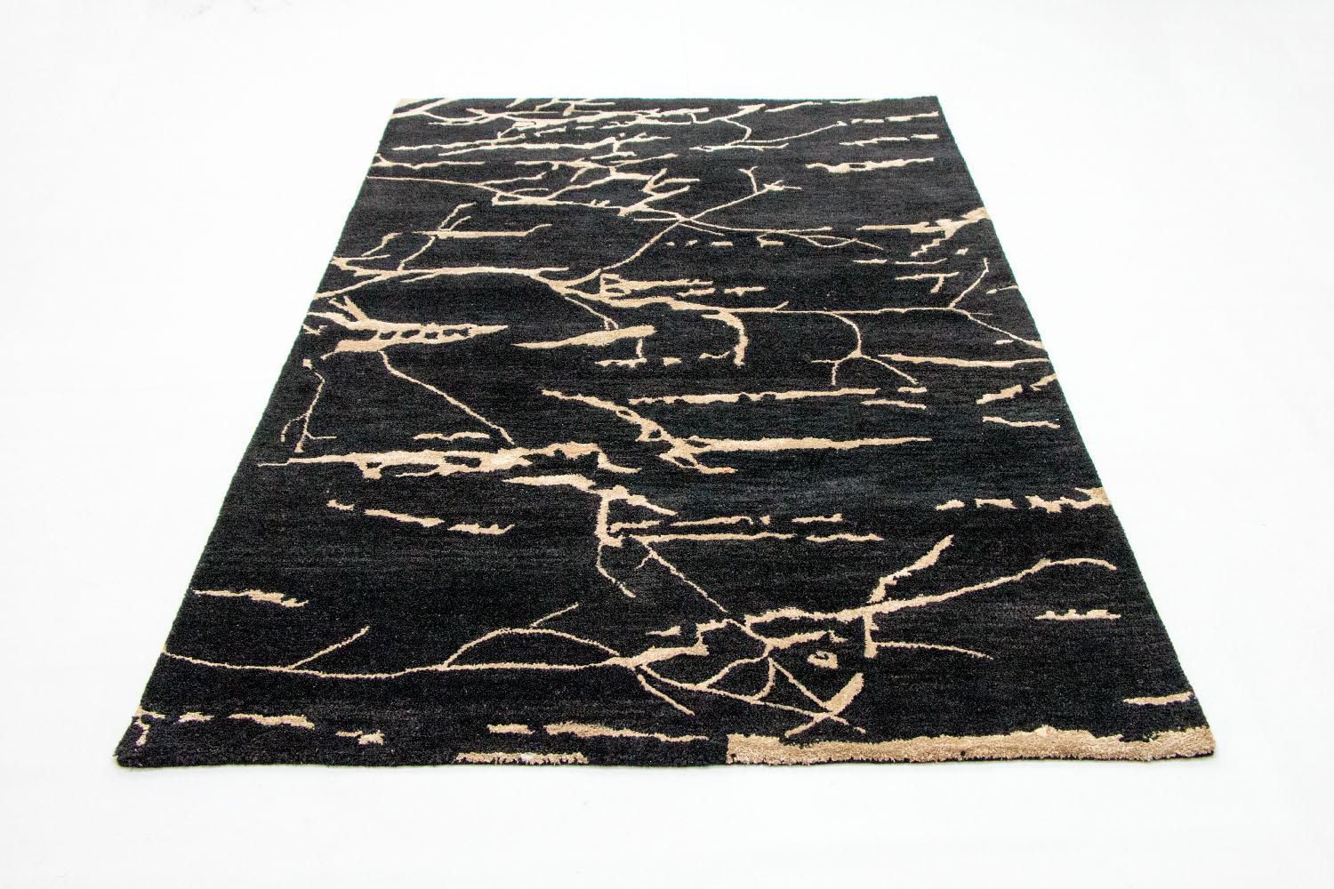 Tapis design - 243 x 155 cm - bleu