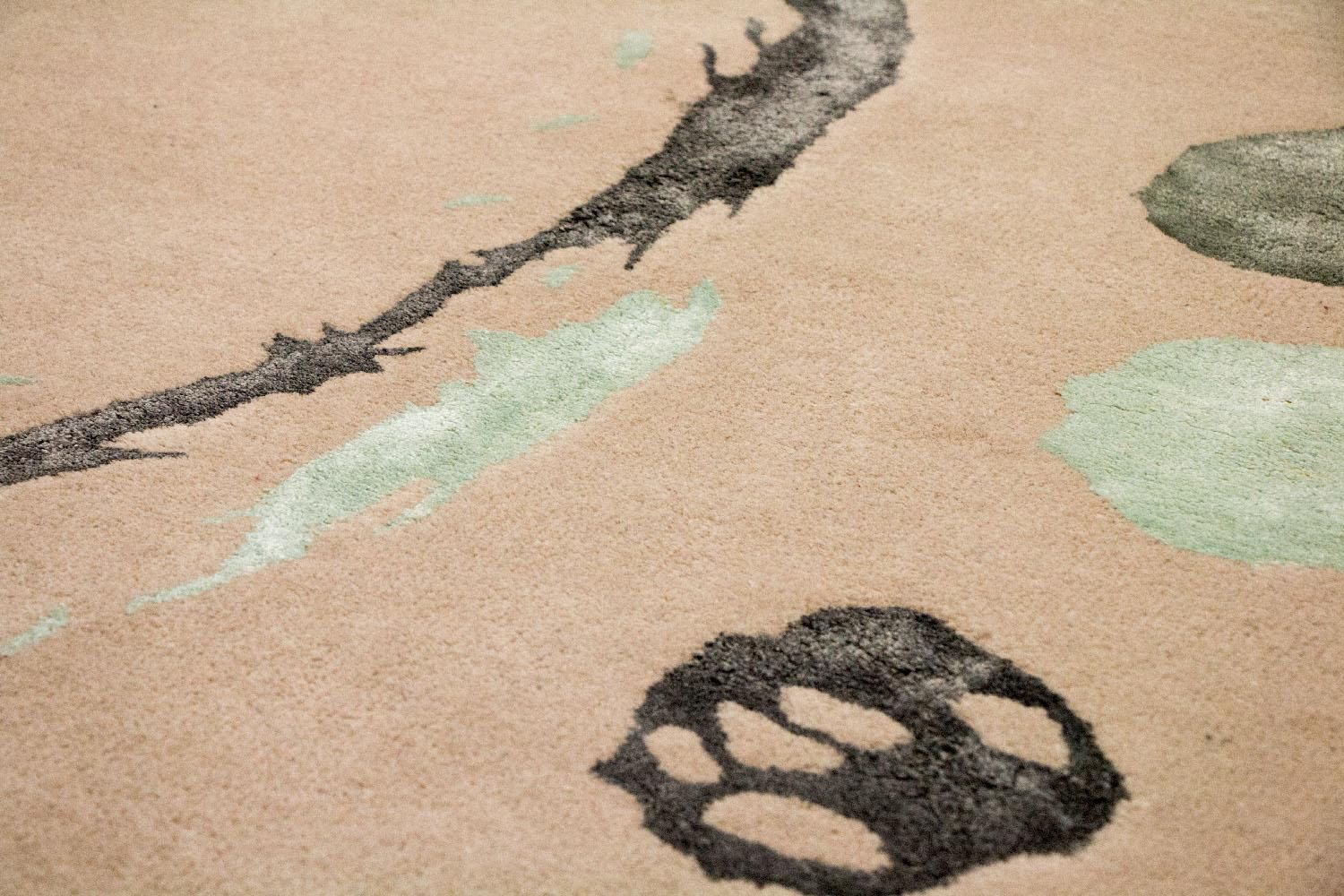 Tapis design - 179 x 121 cm - beige