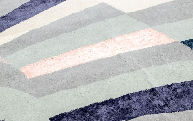 Tapis design - 299 x 240 cm - colorée