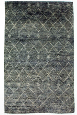 Tapis design - 251 x 153 cm - gris
