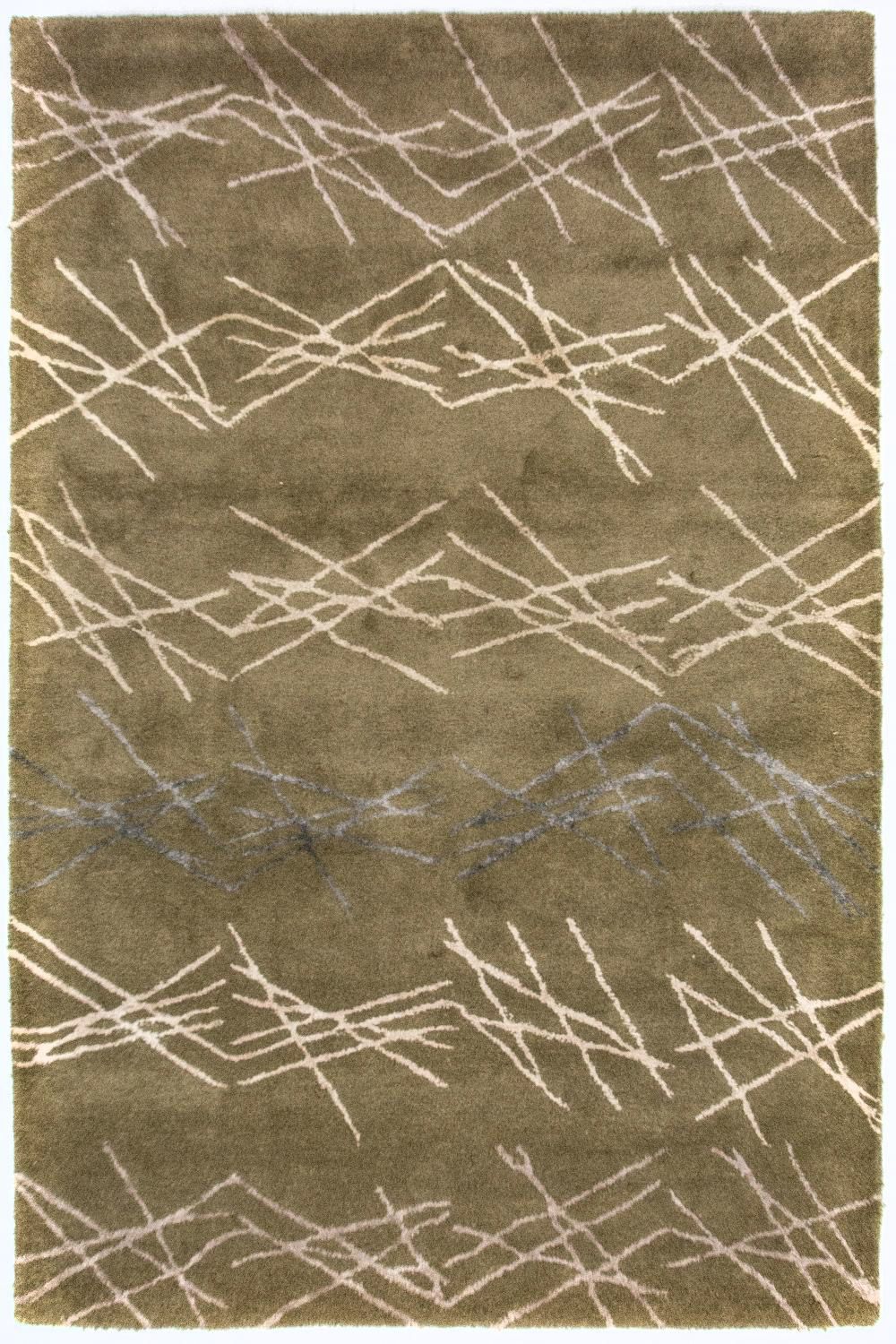 Tapis design - 182 x 122 cm - vert