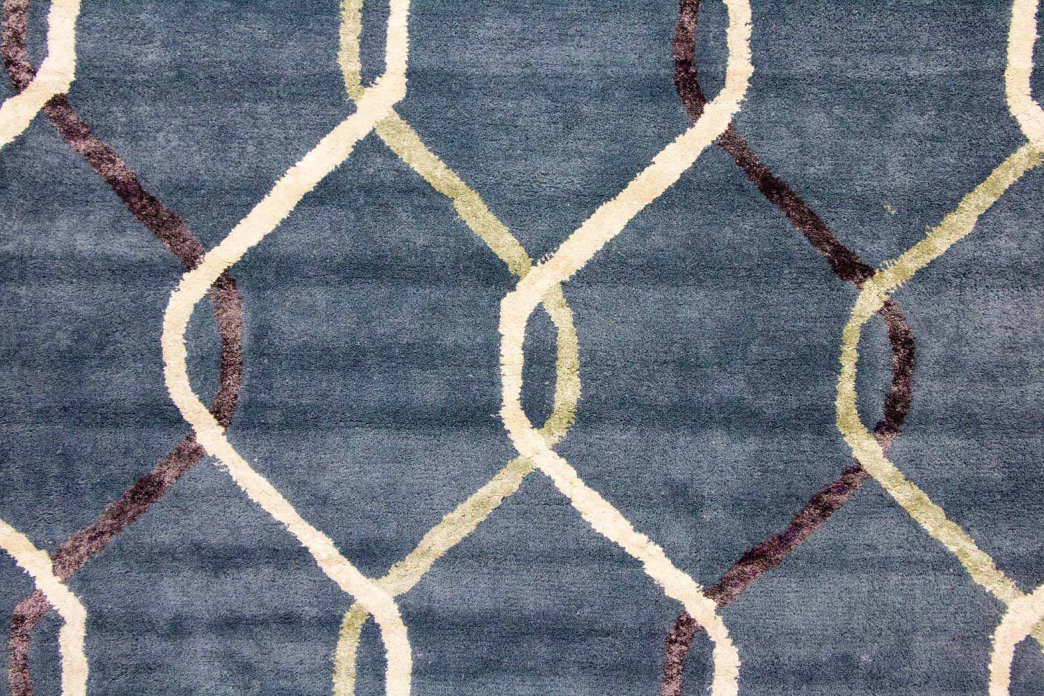 Tapis design - 240 x 153 cm - bleu