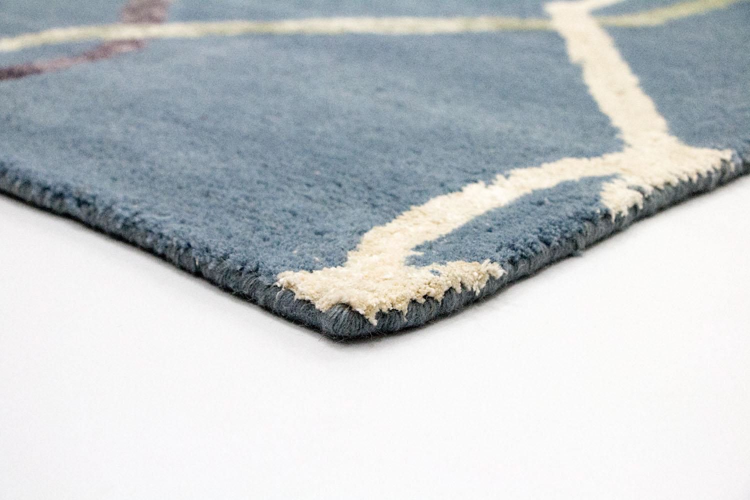 Tapis design - 240 x 153 cm - bleu