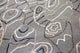 Tapis design - 243 x 155 cm - argent