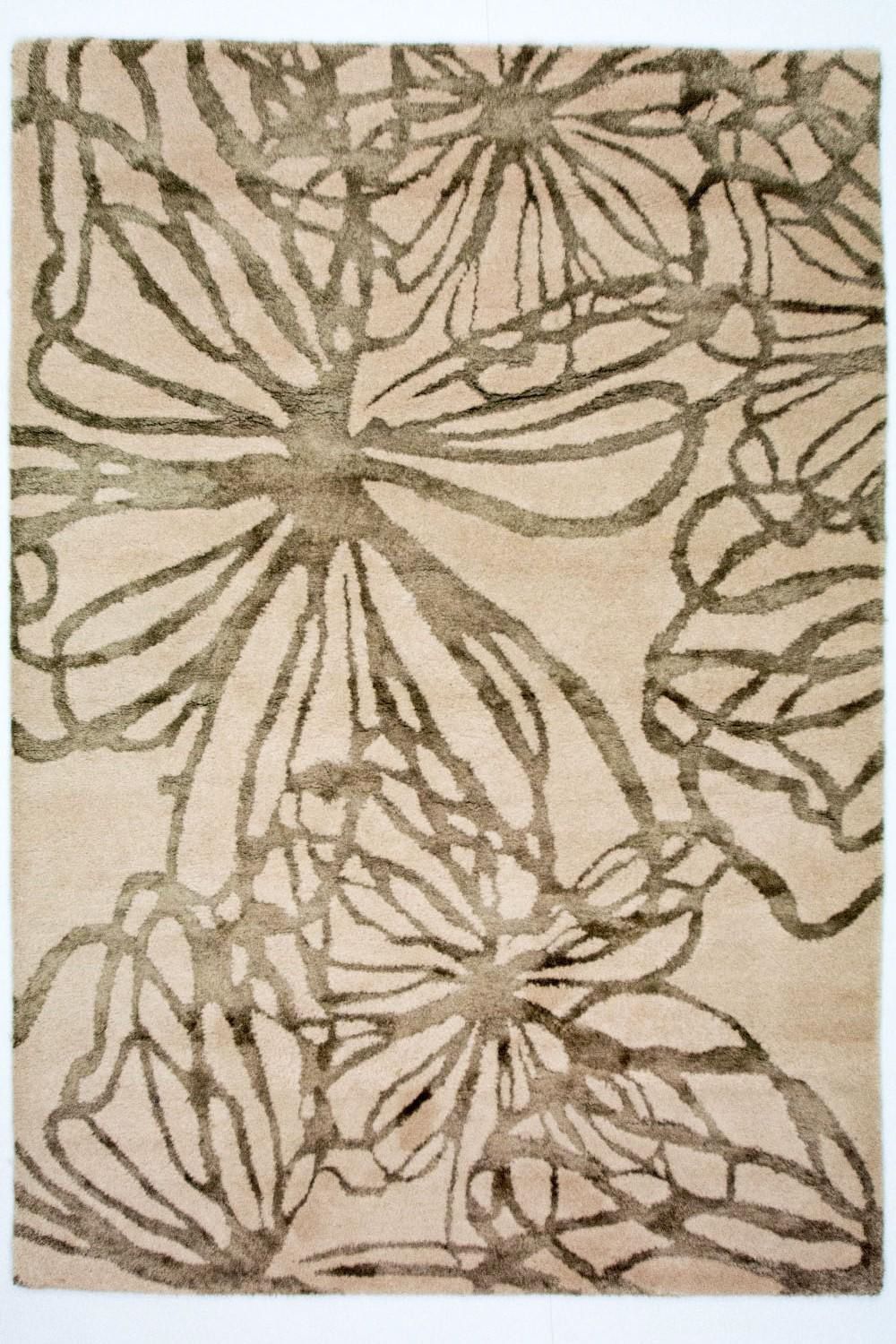 Tapis design - 196 x 135 cm - beige