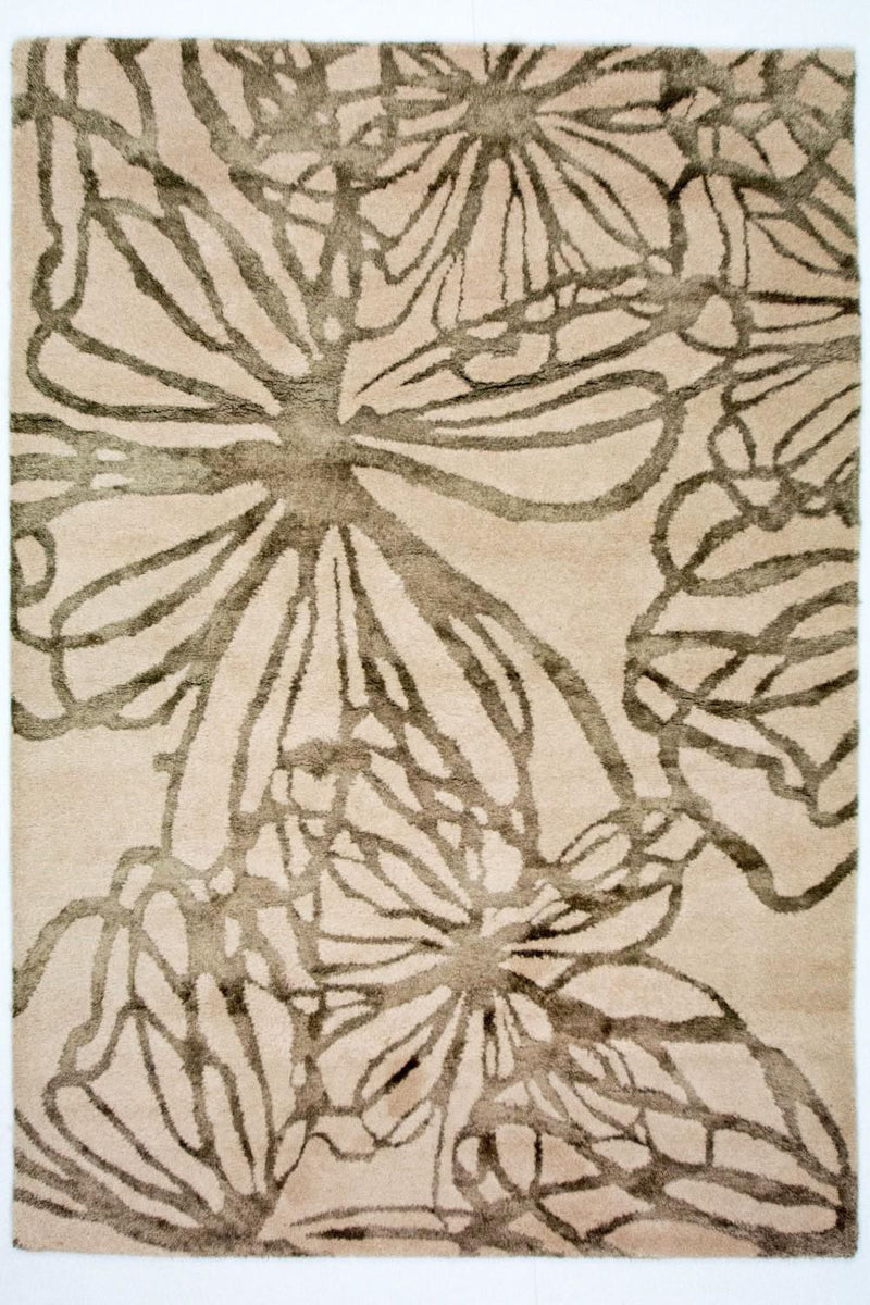 Tapis design - 196 x 135 cm - beige