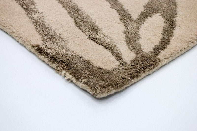 Tapis design - 196 x 135 cm - beige
