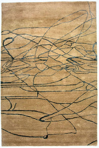 Tapis design - 243 x 152 cm - beige