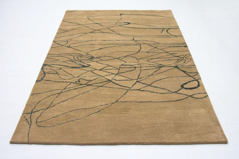 Tapis design - 243 x 152 cm - beige