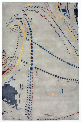 Tapis design - 242 x 155 cm - marron