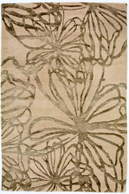 Tapis design - 193 x 134 cm - beige