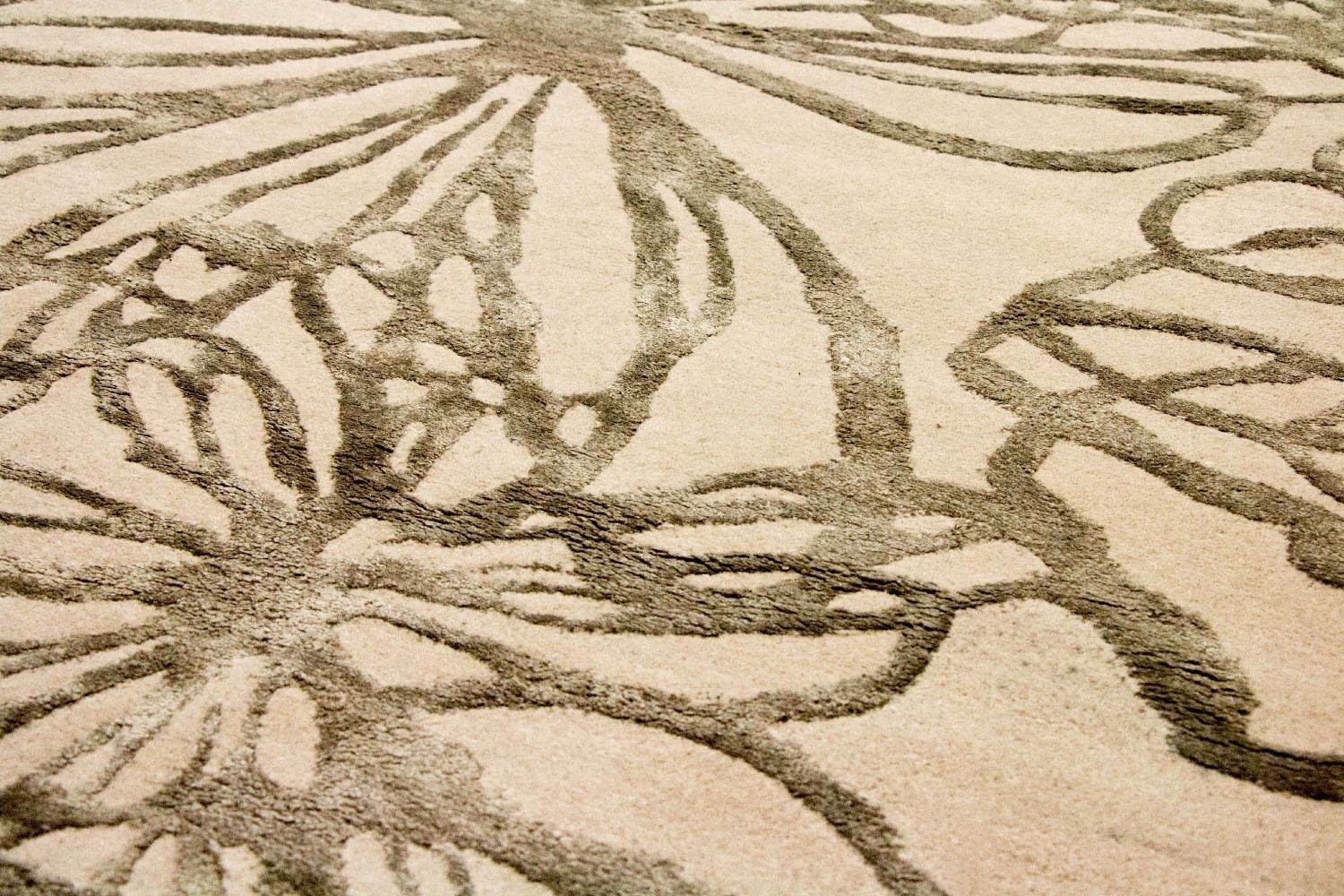 Tapis design - 193 x 134 cm - beige